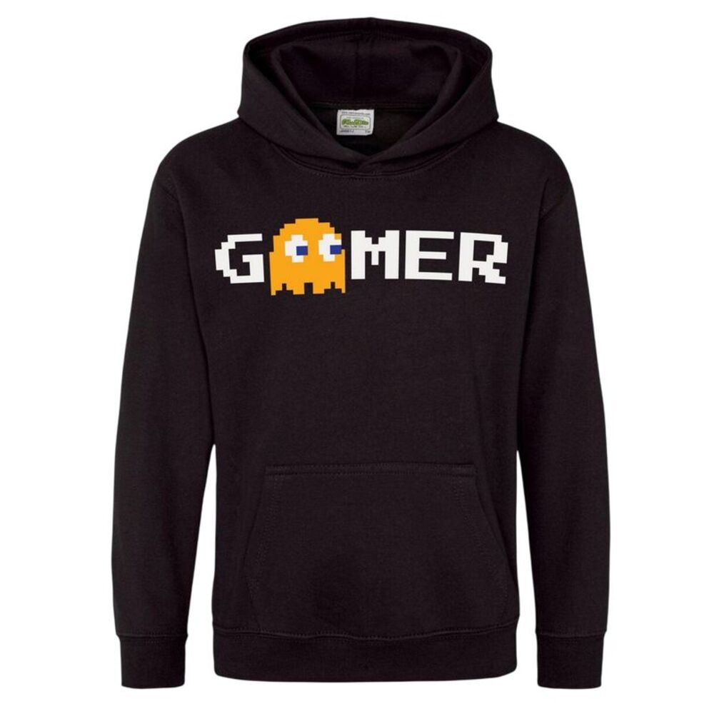 Awdis Childrens/Kids Gamer Pac-Man Hoodie / Black